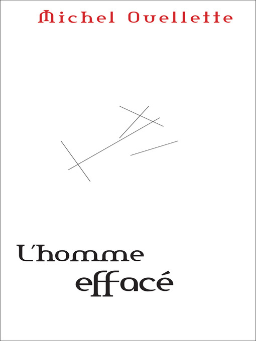 Title details for Homme effacé by Michel Ouellette - Wait list